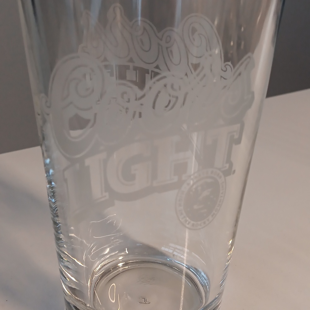5 "Coors Light" Beer Glasses